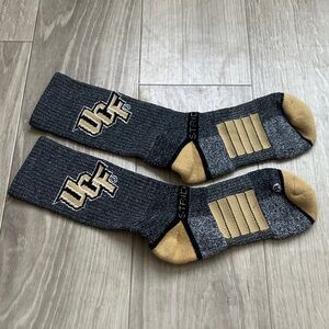 Celine Gray and Gold Athletic Socks